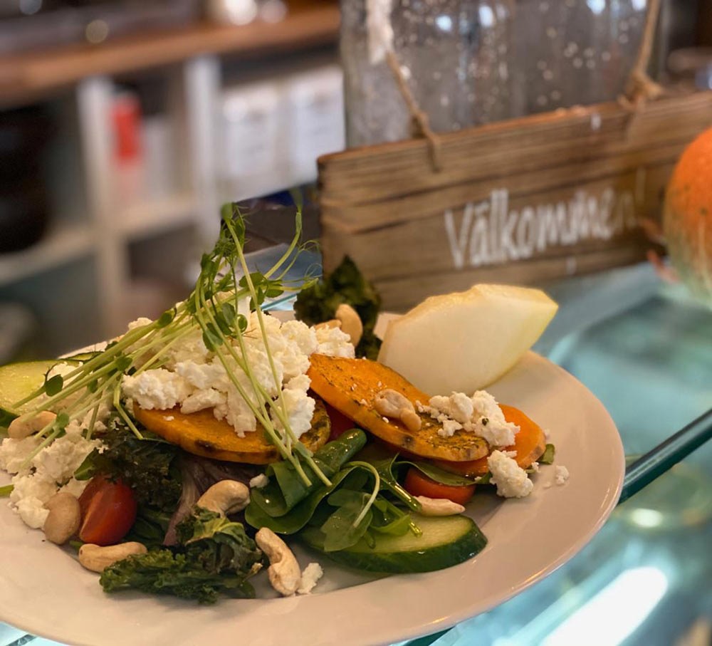 En sallad med fetaost